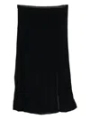 Forte Forte Wrap-design Midi Skirt In Black