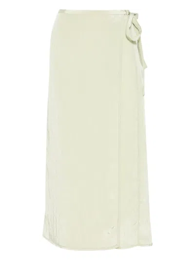 Forte Forte Wrap-design Midi Skirt In Green