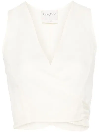 Forte Forte Wrap-design Top In ニュートラル
