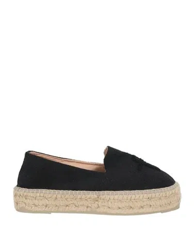 Forte Forte X Manebí Forte_forte X Manebí Woman Espadrilles Black Size 8 Textile Fibers