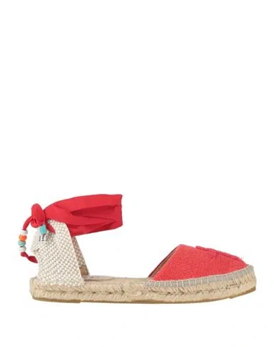 Forte Forte X Manebí Manebí X Forte_forte Woman Espadrilles Red Size 8 Textile Fibers