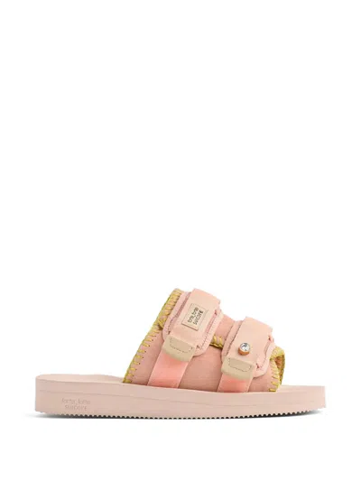 Forte Forte X Suicoke Touch-strap Sandals In Pink