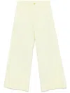 Forte Forte Cotton Wide-leg Trousers In Neutral