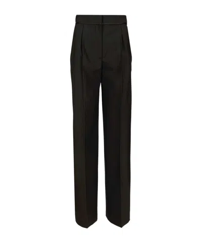 Forte Forte Zipper Casual Pants In Black