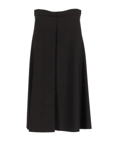 Forte Forte Grain De Poudre Midi Skirt In Black