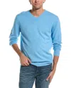 Forte V-neck Cashmere Sweater In Blue