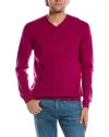 Forte V-neck Cashmere Sweater In Pink