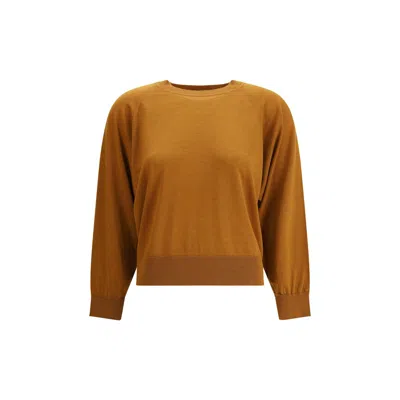 Forte Virgin Wool Women's Sweater In Brown