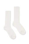 Fortela 2 Mid-length Lisle Cotton Socks In White
