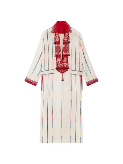 Fortela Adish Beaded Midi Dress In Multi