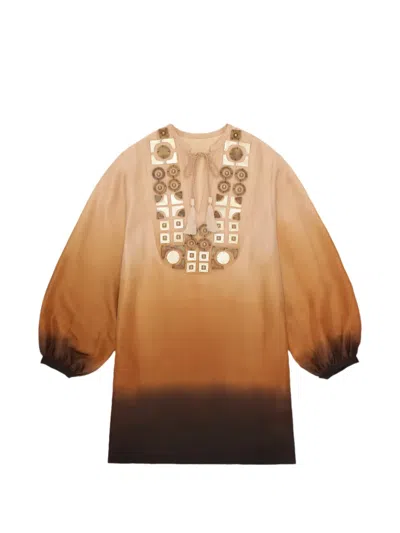 Fortela Andrea Mini Dress In Gold