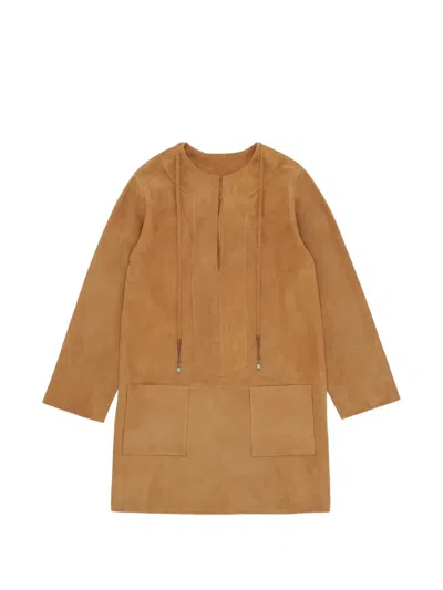 Fortela Athena Dress In Brown