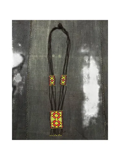 Fortela Beaded-embellishment Necklace In Black