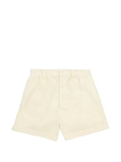 Fortela Bedford Cotton Bermuda Shorts In Neutral