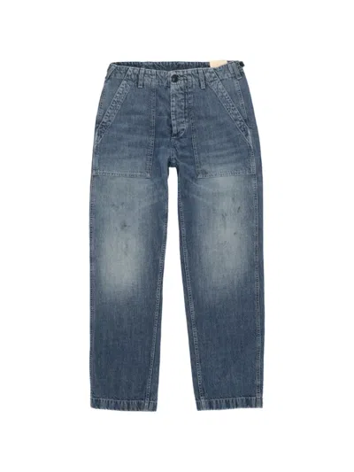 Fortela Belt-loops Jeans In Blue