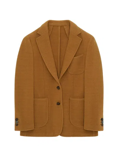 Fortela Benjamin Patch-pockets Blazer In Brown