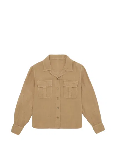 Fortela Bia Military Shirt In Brown