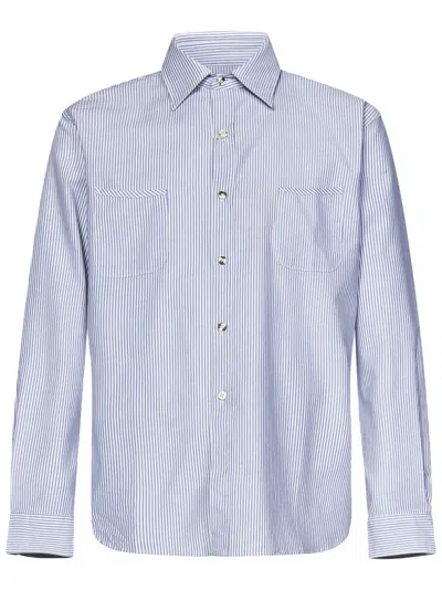 Fortela Blue And White Striped Cotton Shirt