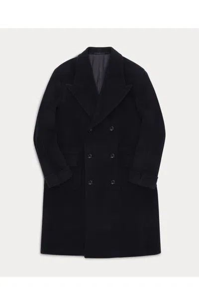 Fortela Bogart Double-breasted Wool Coat In Blue