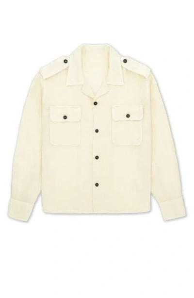 Fortela Bonnie Epaulettes Pocket Shirt In Neutral