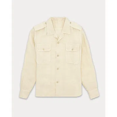Fortela Bonnie Safari Linen Shirt In White
