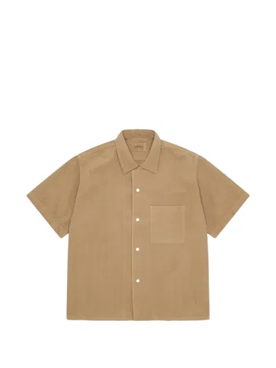 Fortela Bowlingt Patch-pocket Short-sleeve Shirt In Neutral