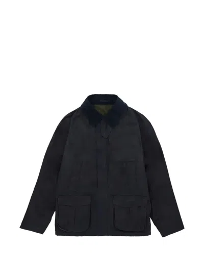 Fortela Bristol Waxed Cotton Jacket In Blue