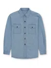 Fortela Overshirt W/front Pockets In Blue