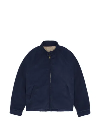Fortela Carol Cotton Corduroy Zip-up Jacket In Blue