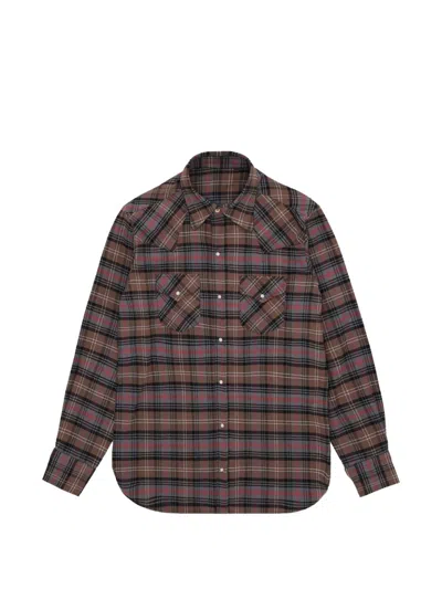 Fortela Check Pattern Shirt In Multi
