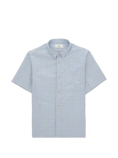 Fortela Checkered Pattern Shirt In Blue