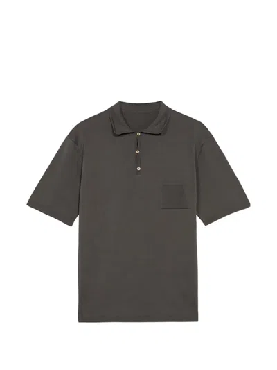 Fortela Chris Shor-sleeves Polo Shirt In Gray