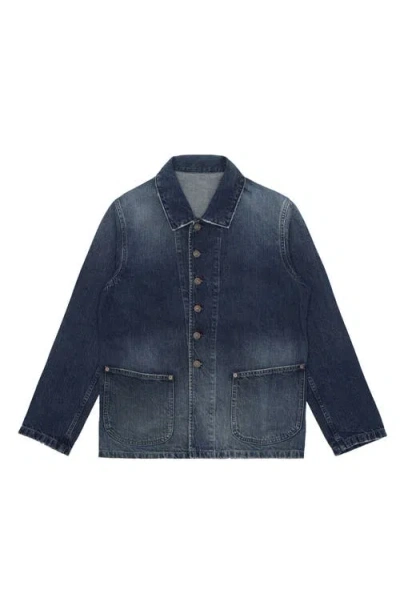 Fortela Clays Patch-pocket Denim Jacket In Blue