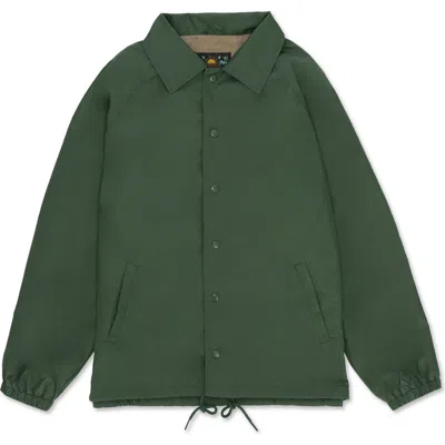 Fortela Coach Embroidered-patch Drawstring Jacket In Green