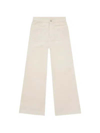 Fortela Corduroy Flared Trousers In Neutral