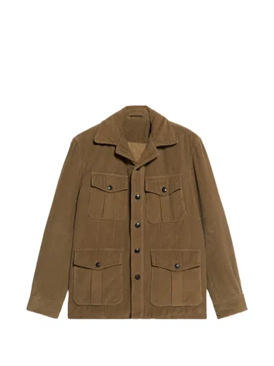 Fortela Corduroy Jacket In Green
