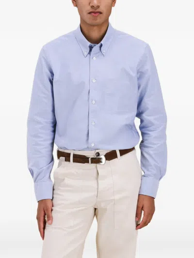 Fortela Costes Classic Cotton Shirt In Blue