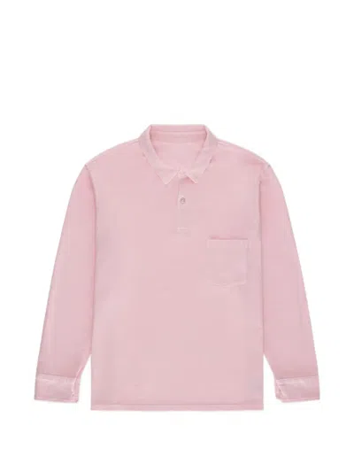 Fortela Cotton Pocket Polo Shirt In Pink