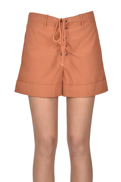 Fortela Cotton Shorts In Brown