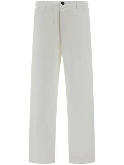 Fortela Man Pants Ivory Size 44 Cotton In White