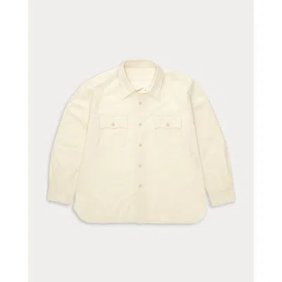Fortela Cpo 2.0 Cotton Drill Overshirt In Nude