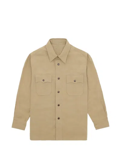 Fortela Cpo2.0 Cotton Shirt Jacket In Brown