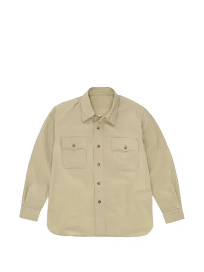 Fortela Cpo2.0 Cotton-drill Shirt Jacket In Brown