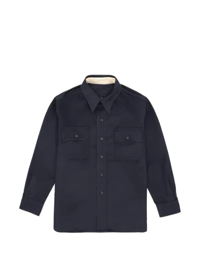 Fortela Cpo2.0 Front-pocket Shirt In Blue