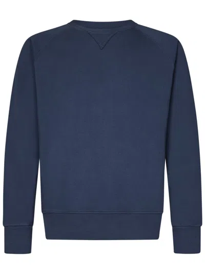 Fortela Crewneck Sweatshirt With Raglan Sleeves In Blue