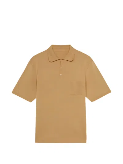 Fortela Cris Knitted Polo Shirt In Brown