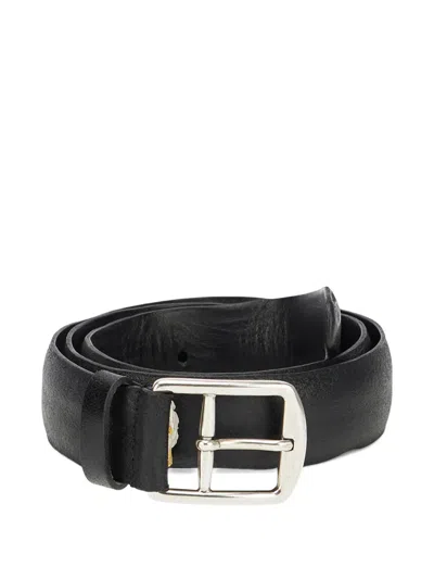 Fortela Crockett Leather Belt In Metallic