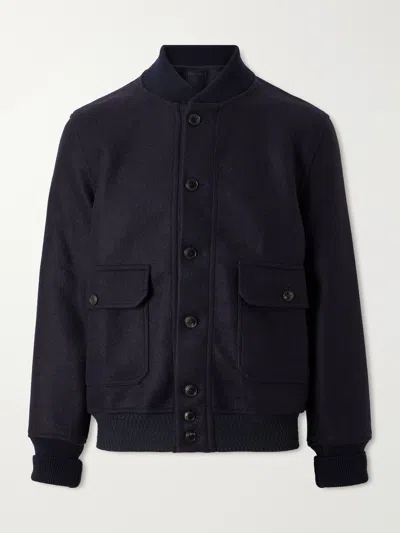 Fortela Cruiser Wool Bomber Jacket In Multi