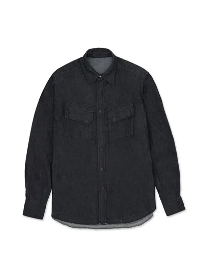 Fortela Denim Texan Shirt In Black