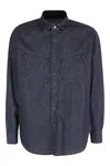 Fortela Denim Texan Shirt In Purple